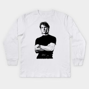 Patrick Swayze Kids Long Sleeve T-Shirt